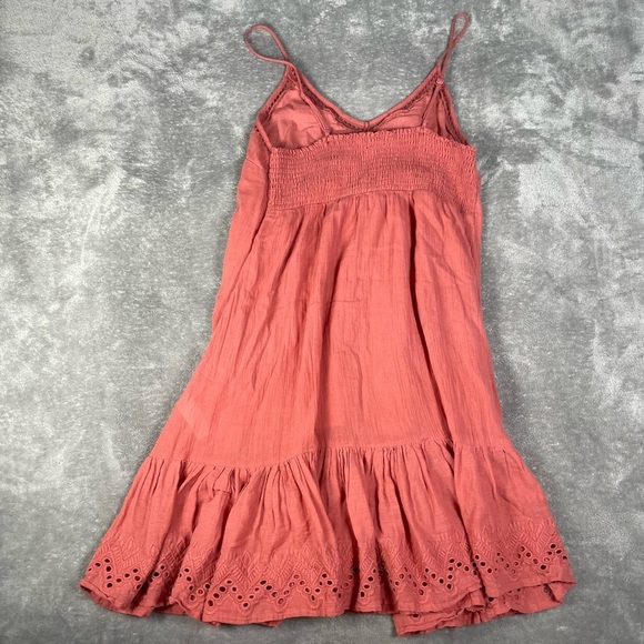 House of Harlow 1960 Dress Womens Large Boho Eyelet Feminine Flounce Cottagecore - Picture 8 of 10